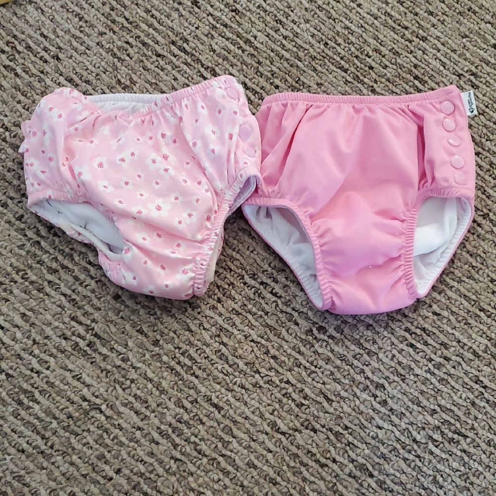 Pink Floral and Solid Kids Training Pants